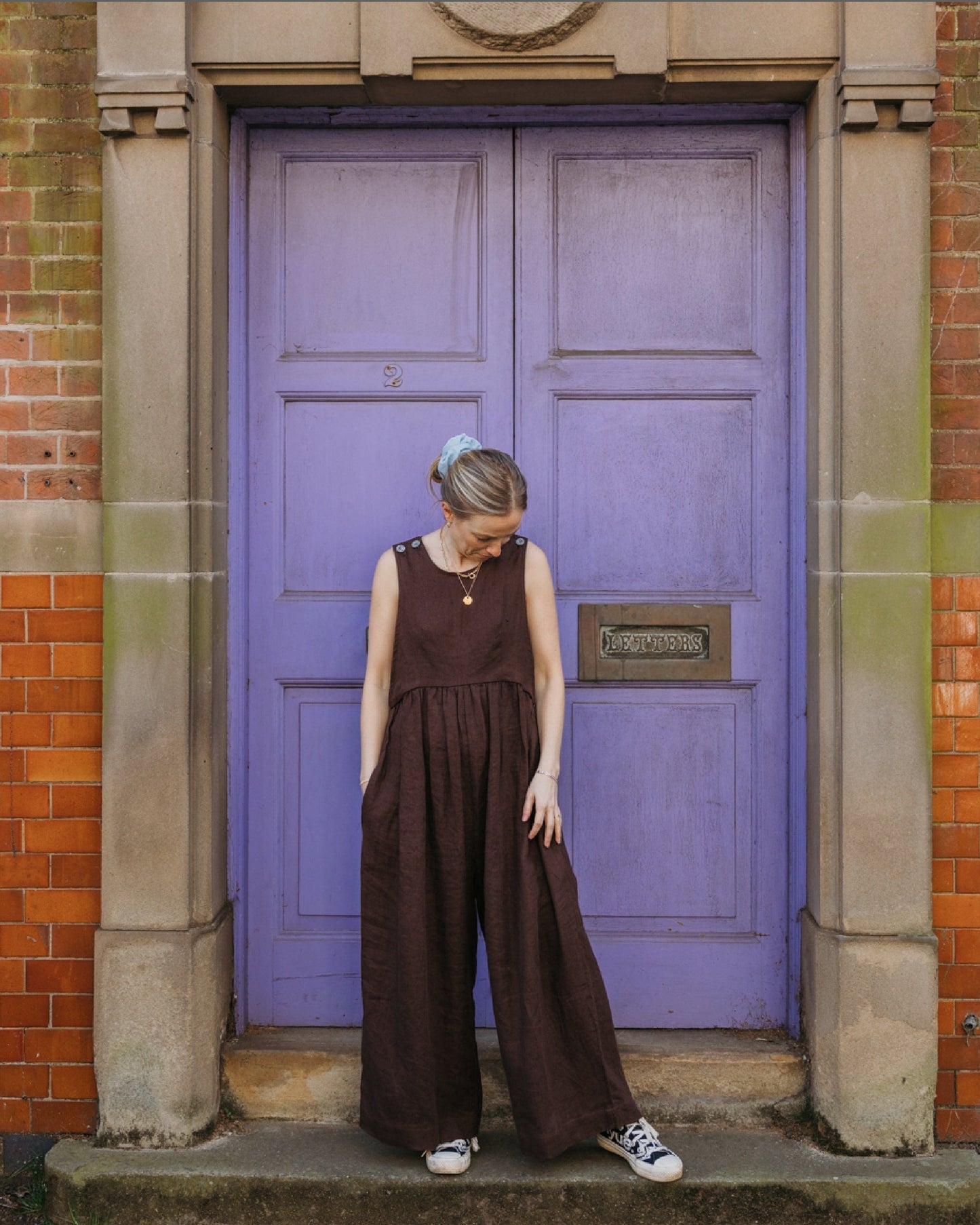 Ada Linen Jumpsuit | Chocolate Brown | Journy
