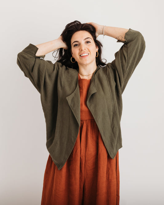 the Stella Jacket - Khaki Green