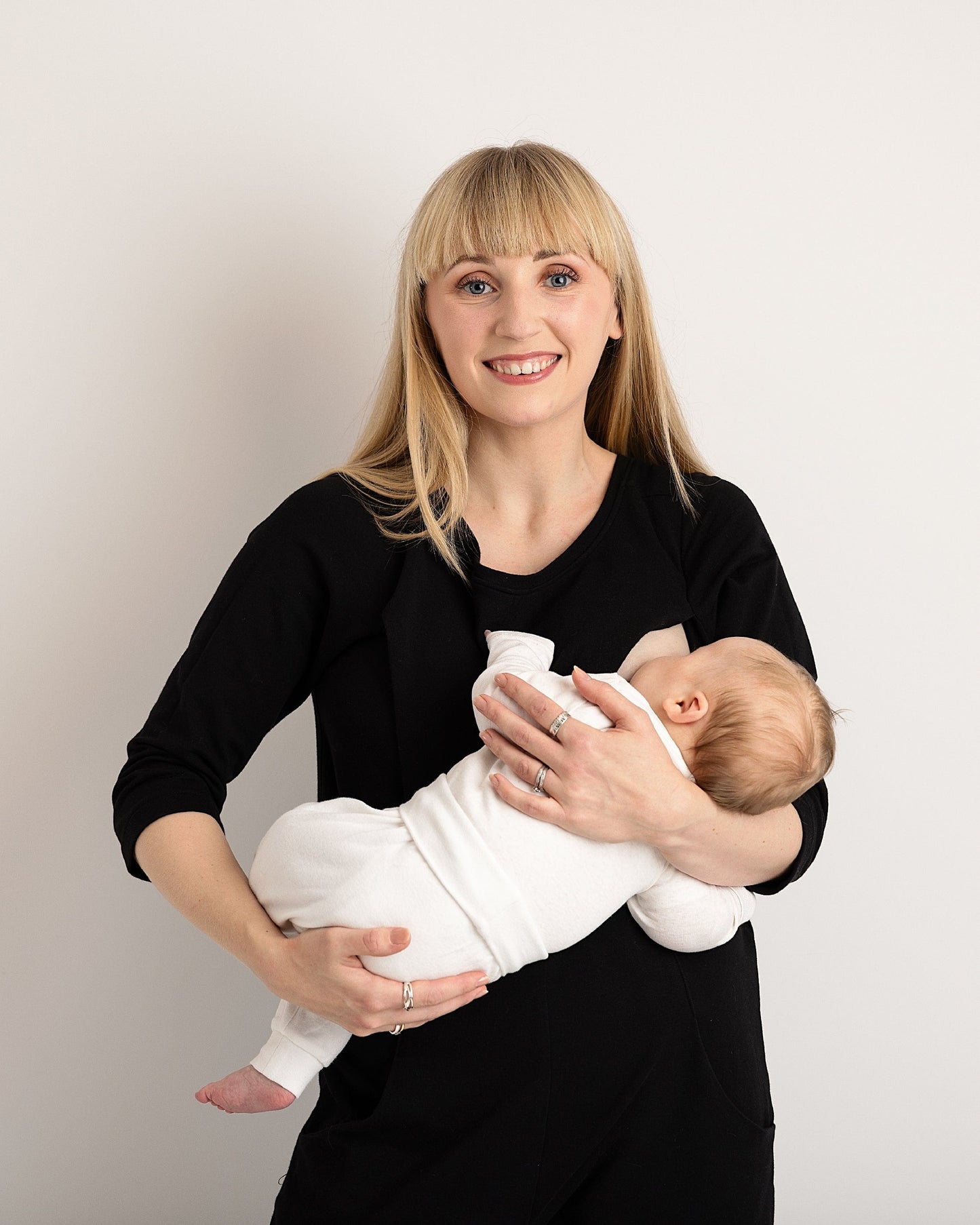 Etta Jumpsuit - Black - French Terry