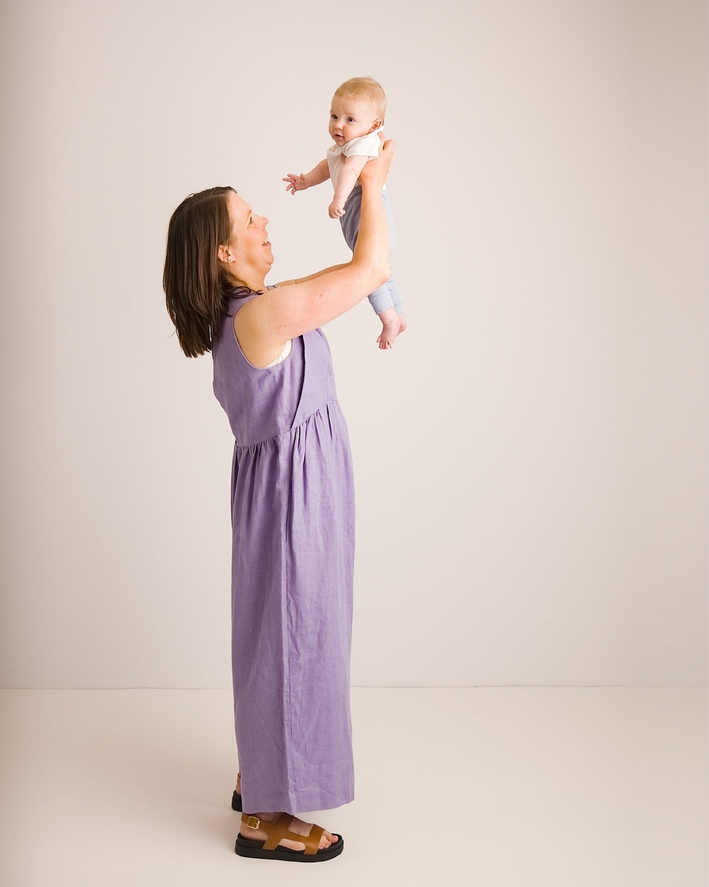 Linen Jumpsuit - Ada - Lavender