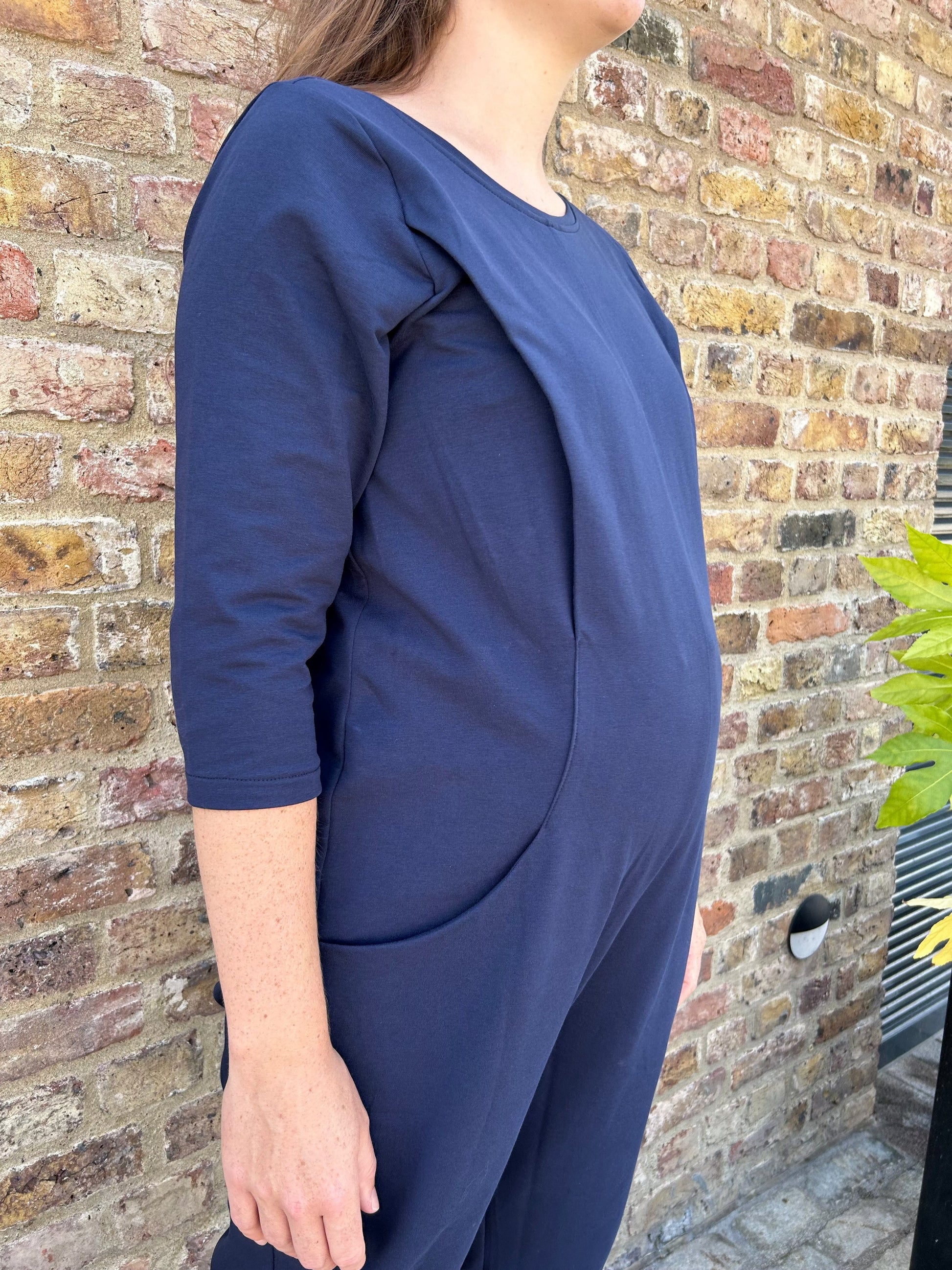 Etta Jumpsuit - French Terry - Navy