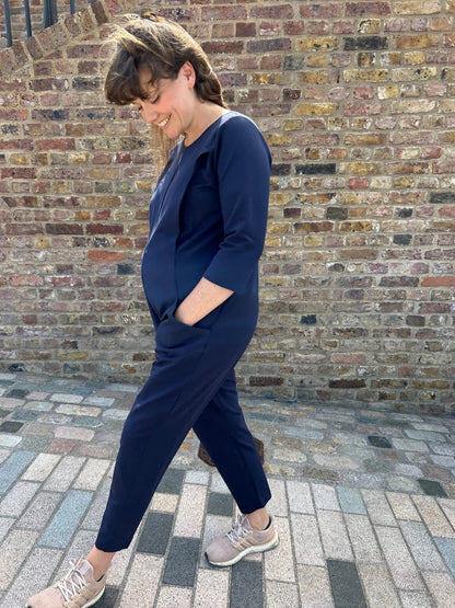 Etta Jumpsuit - French Terry - Navy