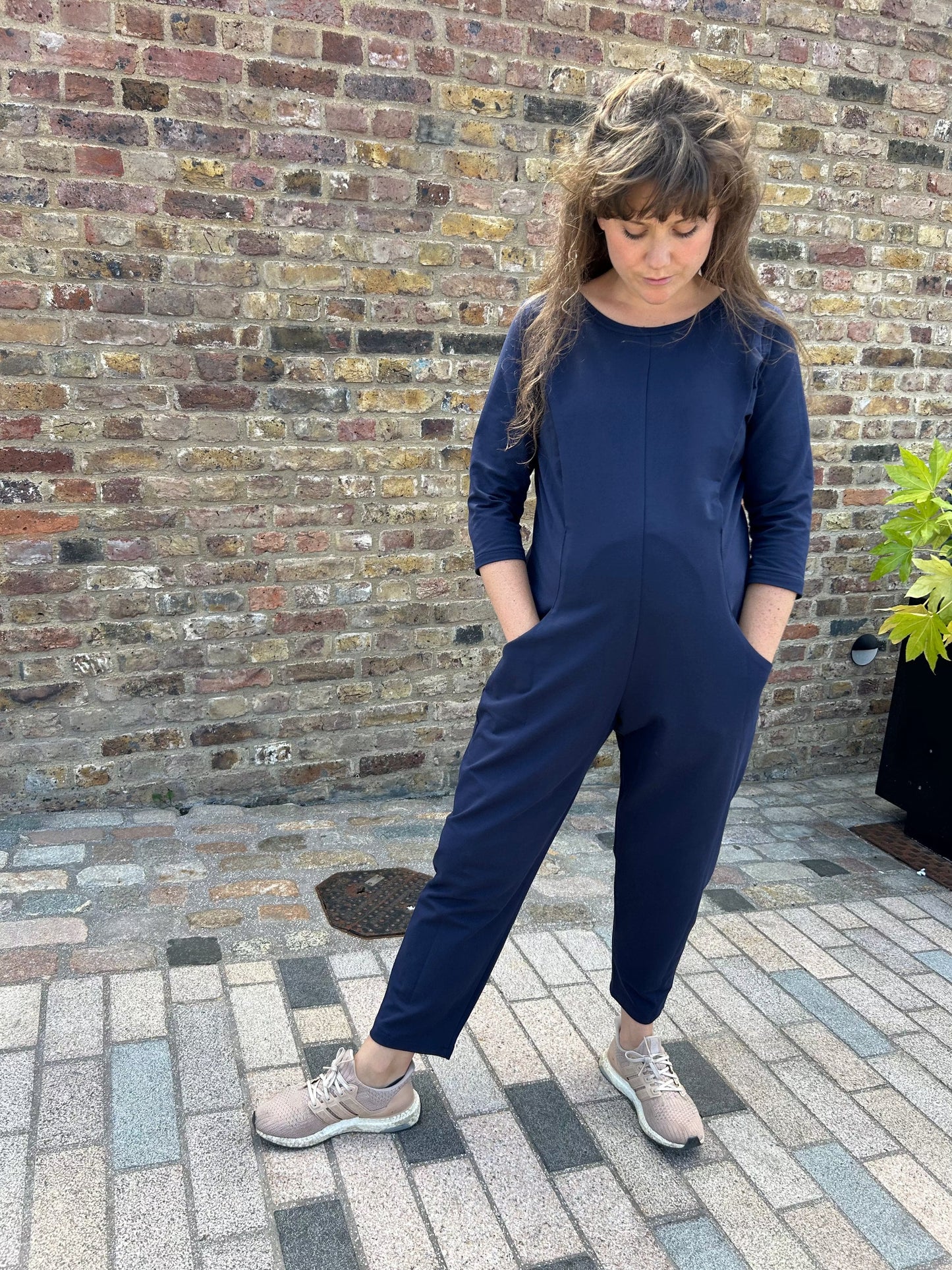 Etta Jumpsuit - French Terry - Navy