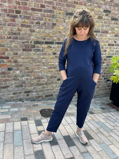 Etta Jumpsuit - French Terry - Navy