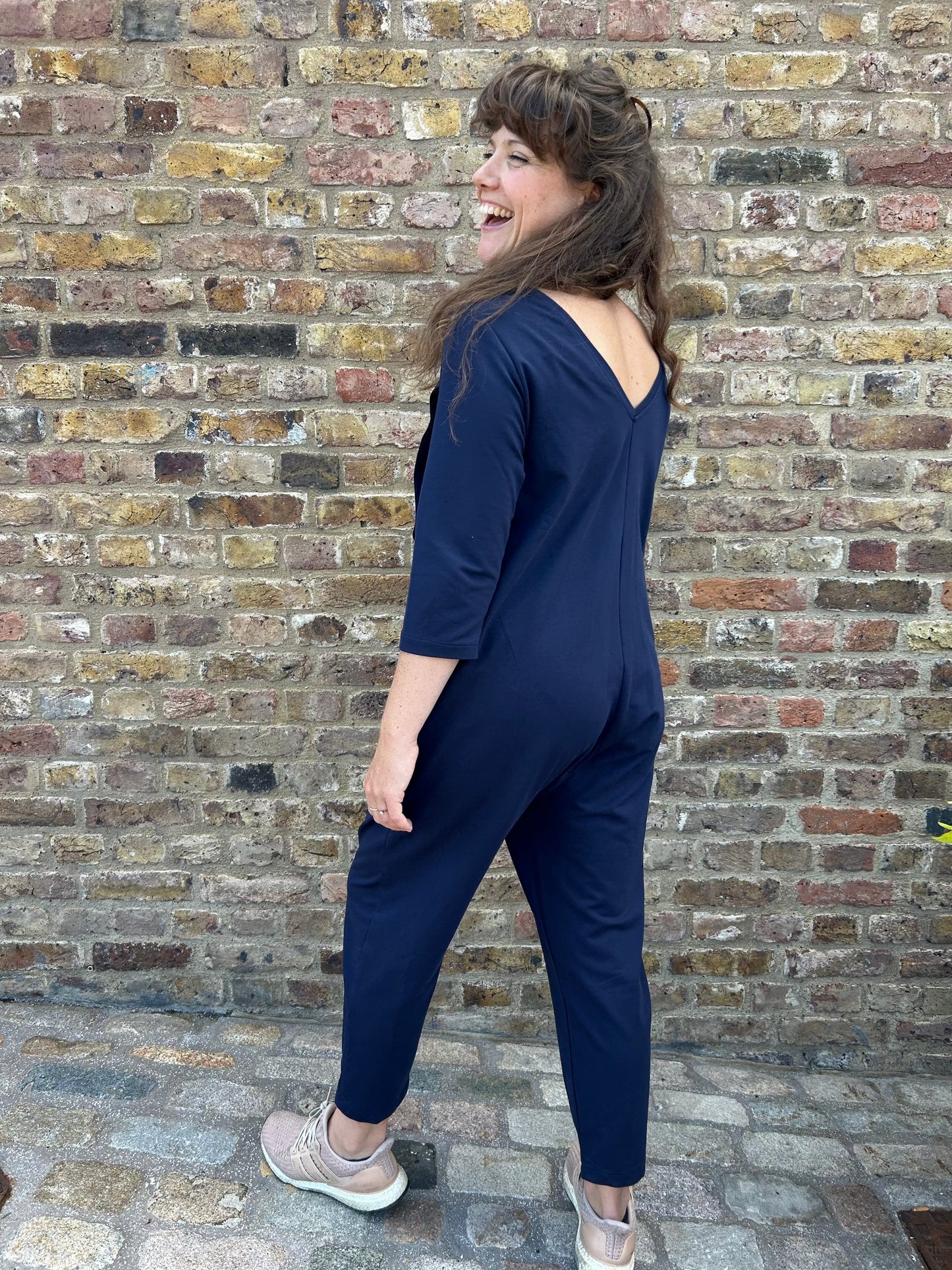 Etta Jumpsuit - French Terry - Navy