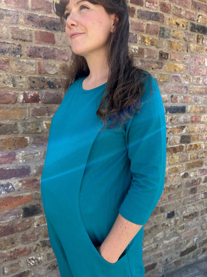 Etta Jumpsuit - French Terry - Teal