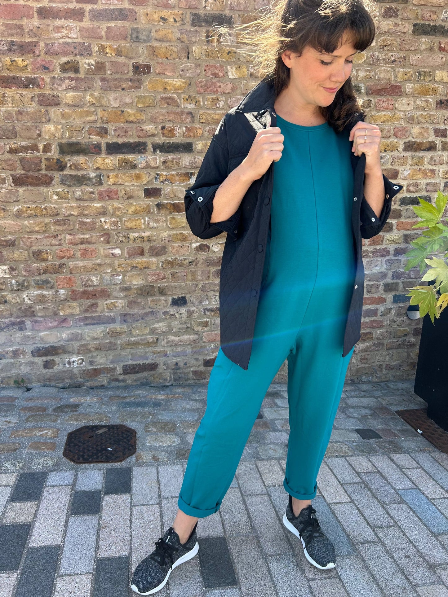 Etta Jumpsuit - French Terry - Teal