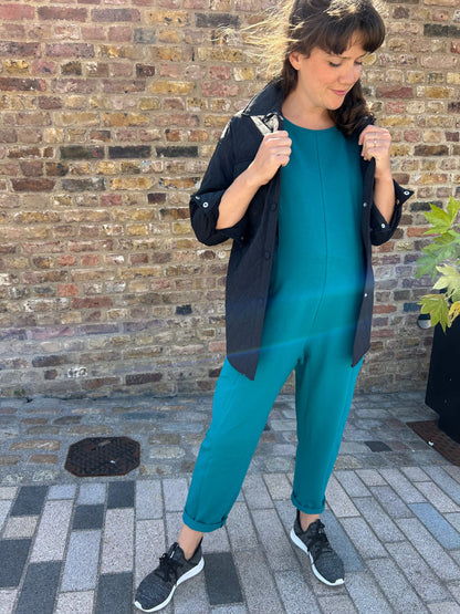 Etta Jumpsuit - French Terry - Teal