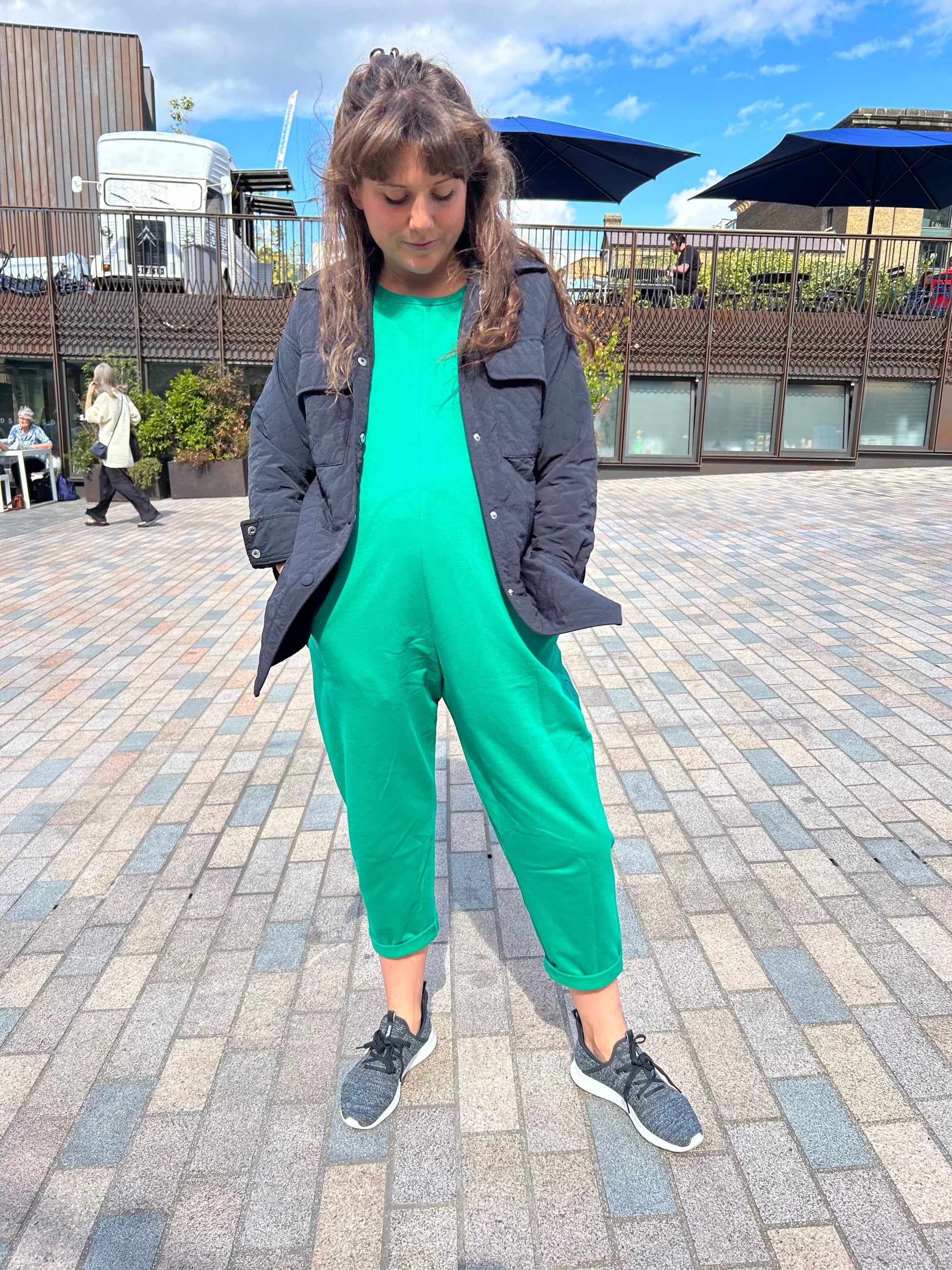 Etta Jumpsuit - French Terry - Green