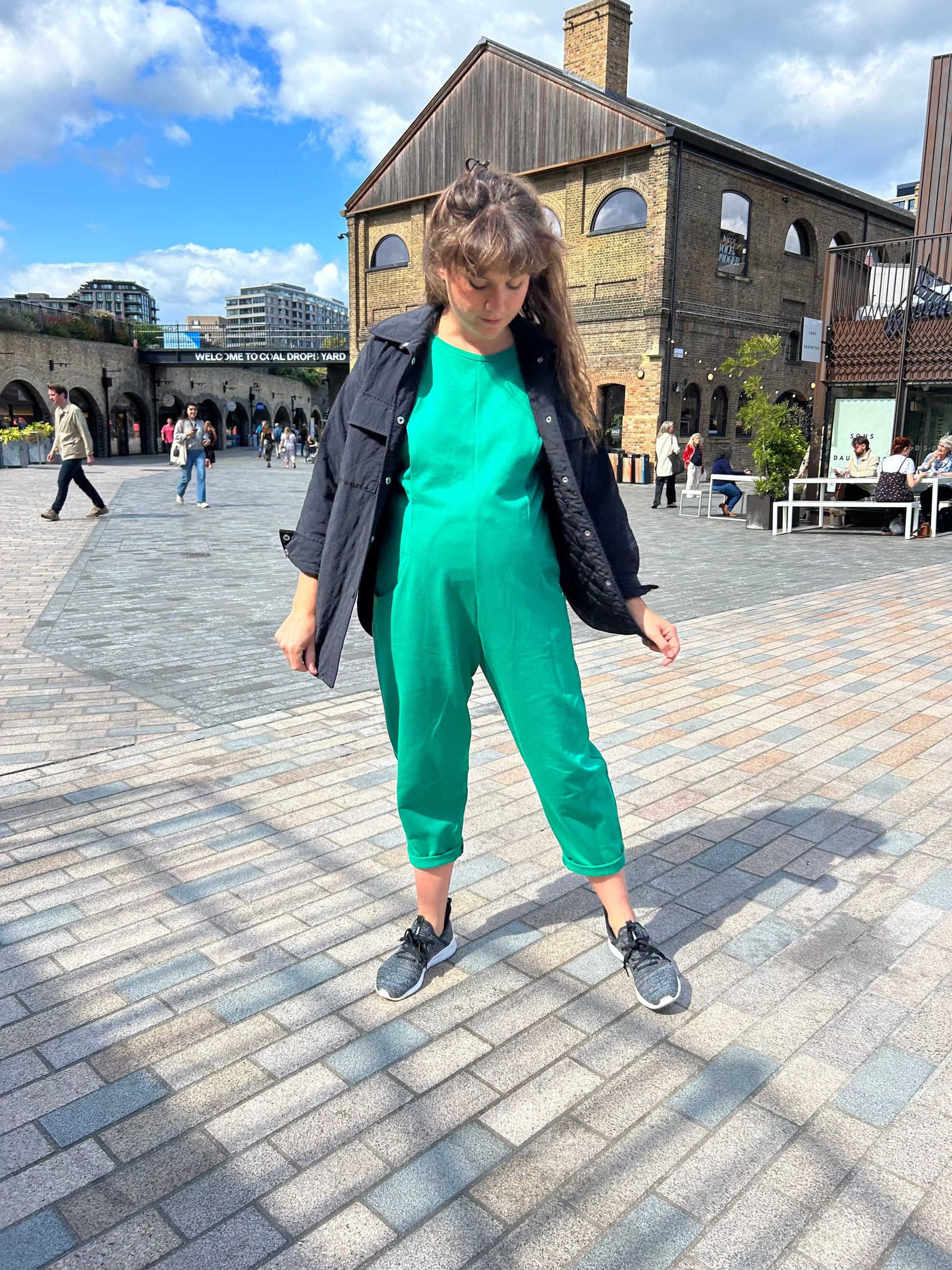 Etta Jumpsuit - French Terry - Green