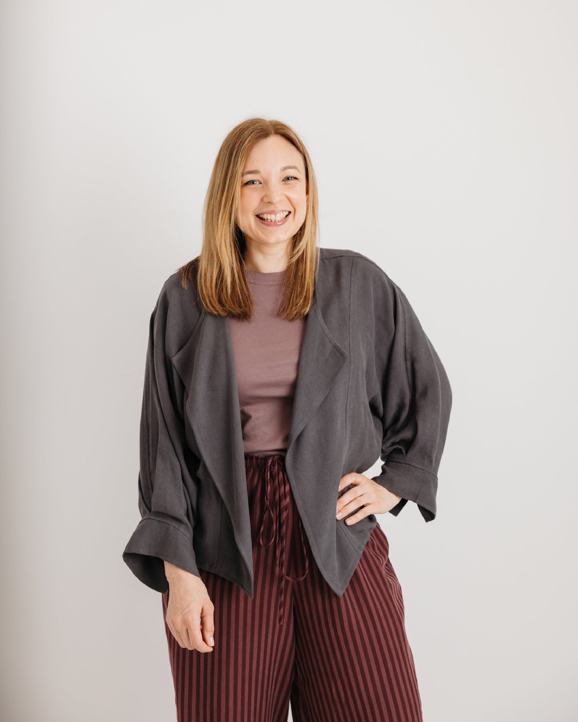 the Stella Jacket - Charcoal Grey