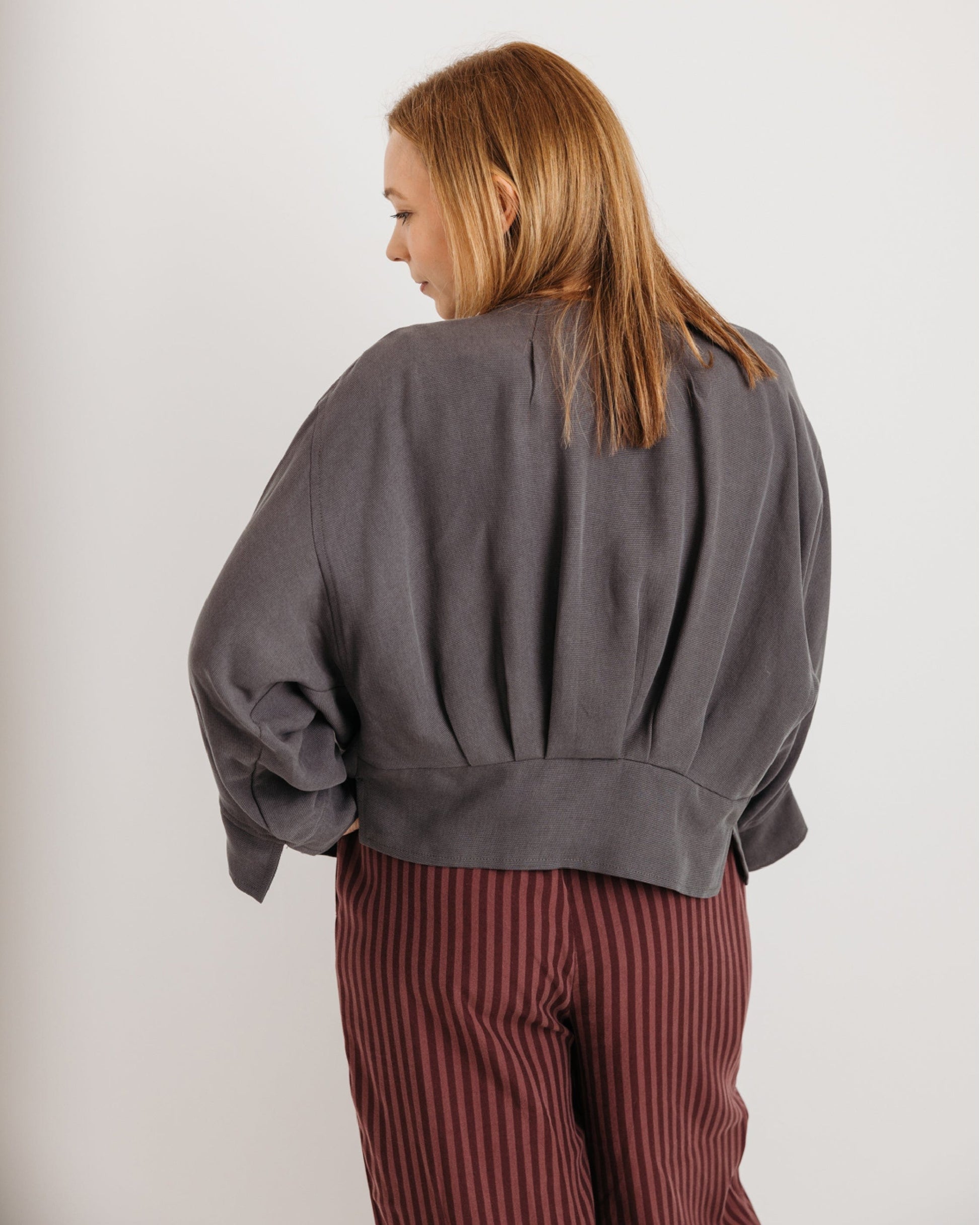 the Stella Jacket - Charcoal Grey