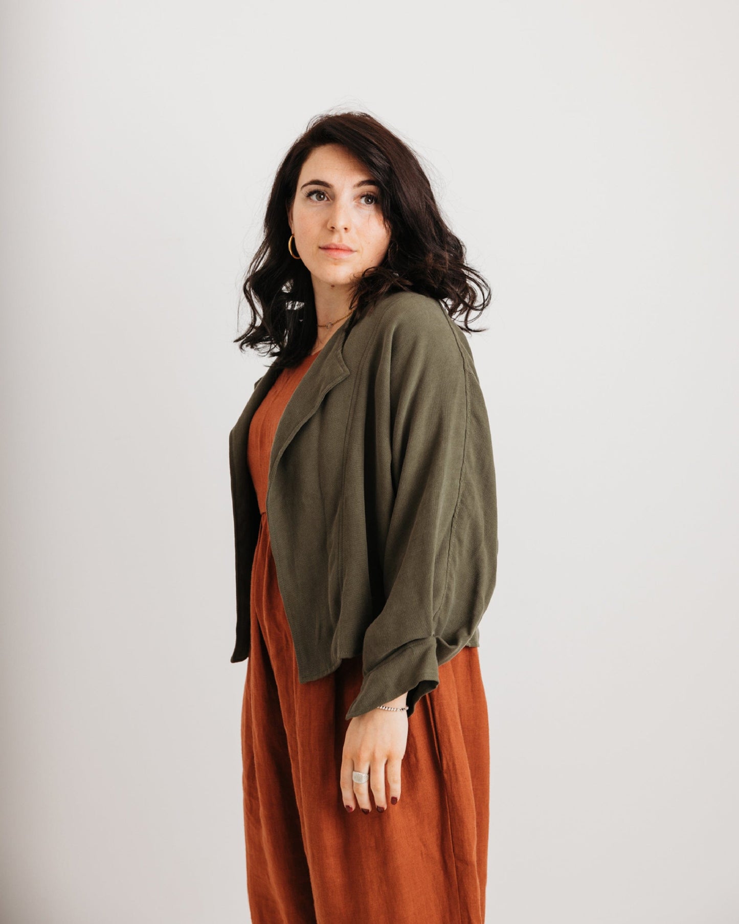 the Stella Jacket - Khaki Green