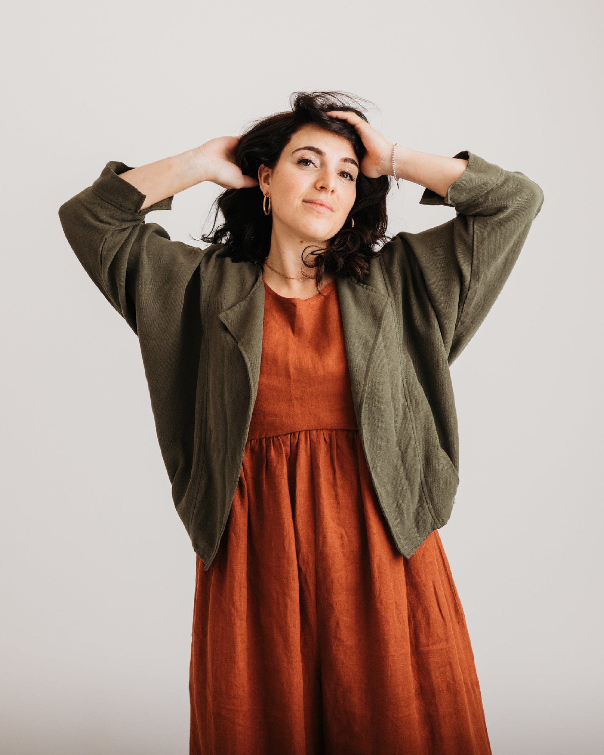 the Stella Jacket - Khaki Green