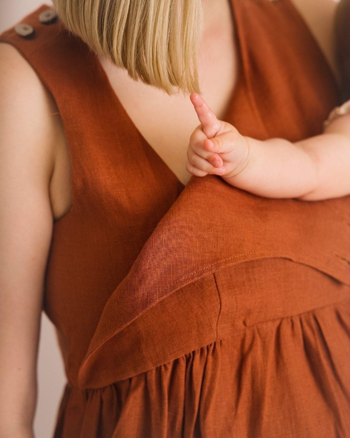 Linen Jumpsuit - Ada - Burnt Orange