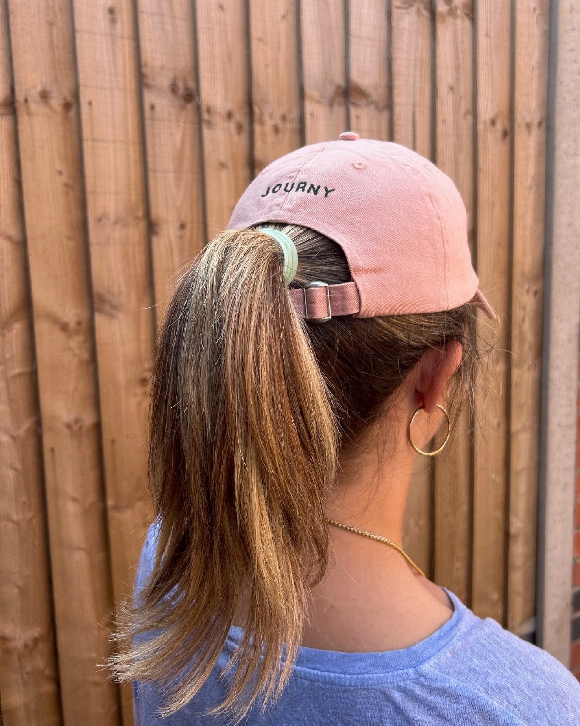 Embroidered Washed Peach Cap | Accessories | Journy