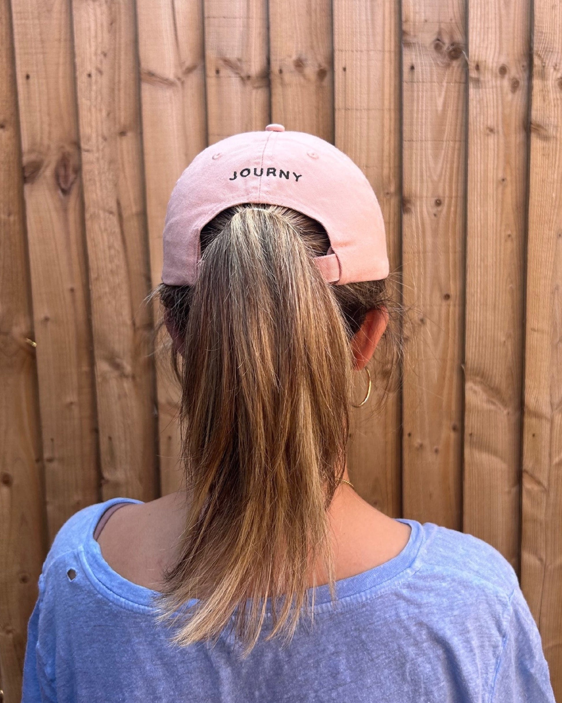 Embroidered Washed Peach Cap | Accessories | Journy