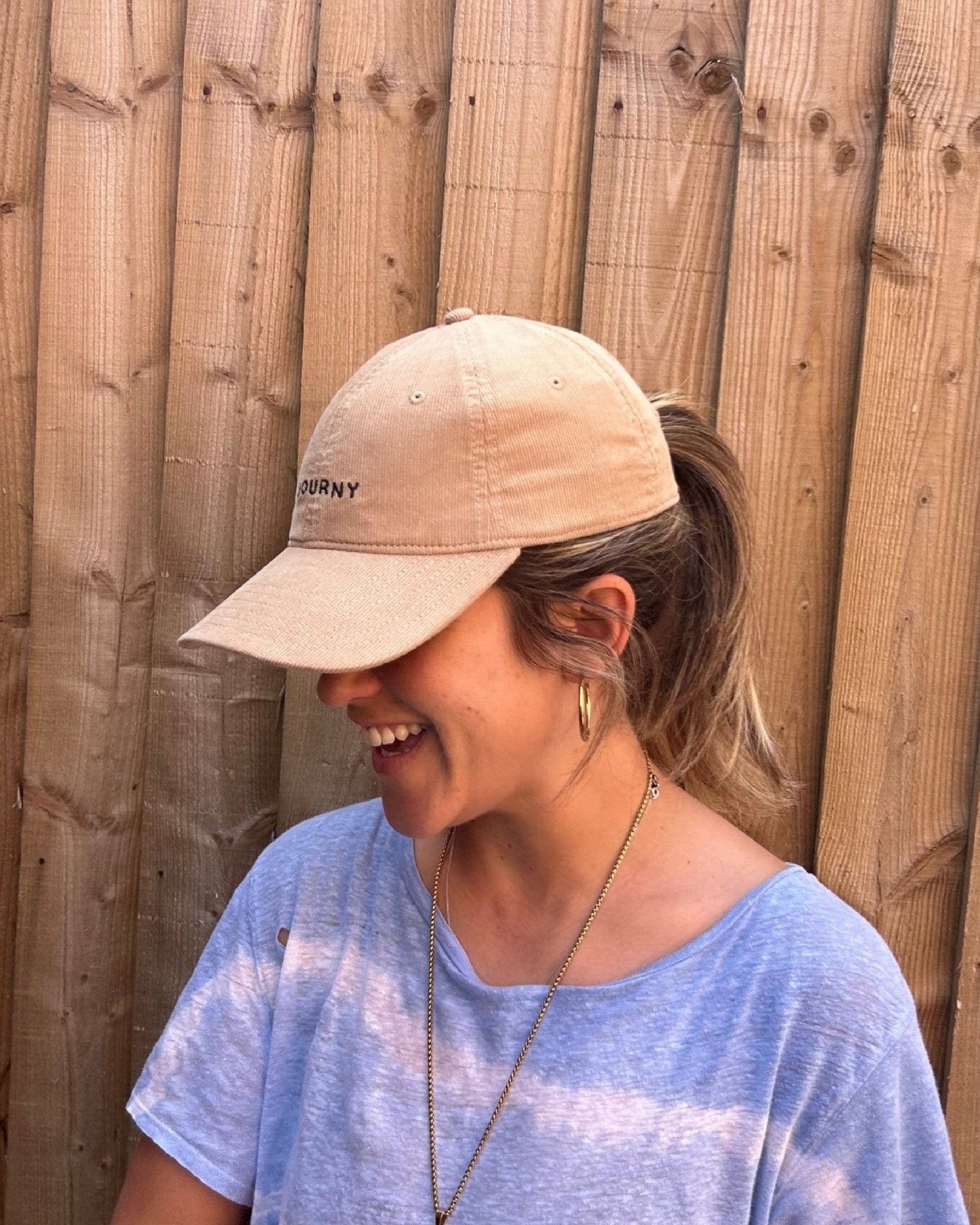 Embroidered Corduroy Cap | Accessories | Journy