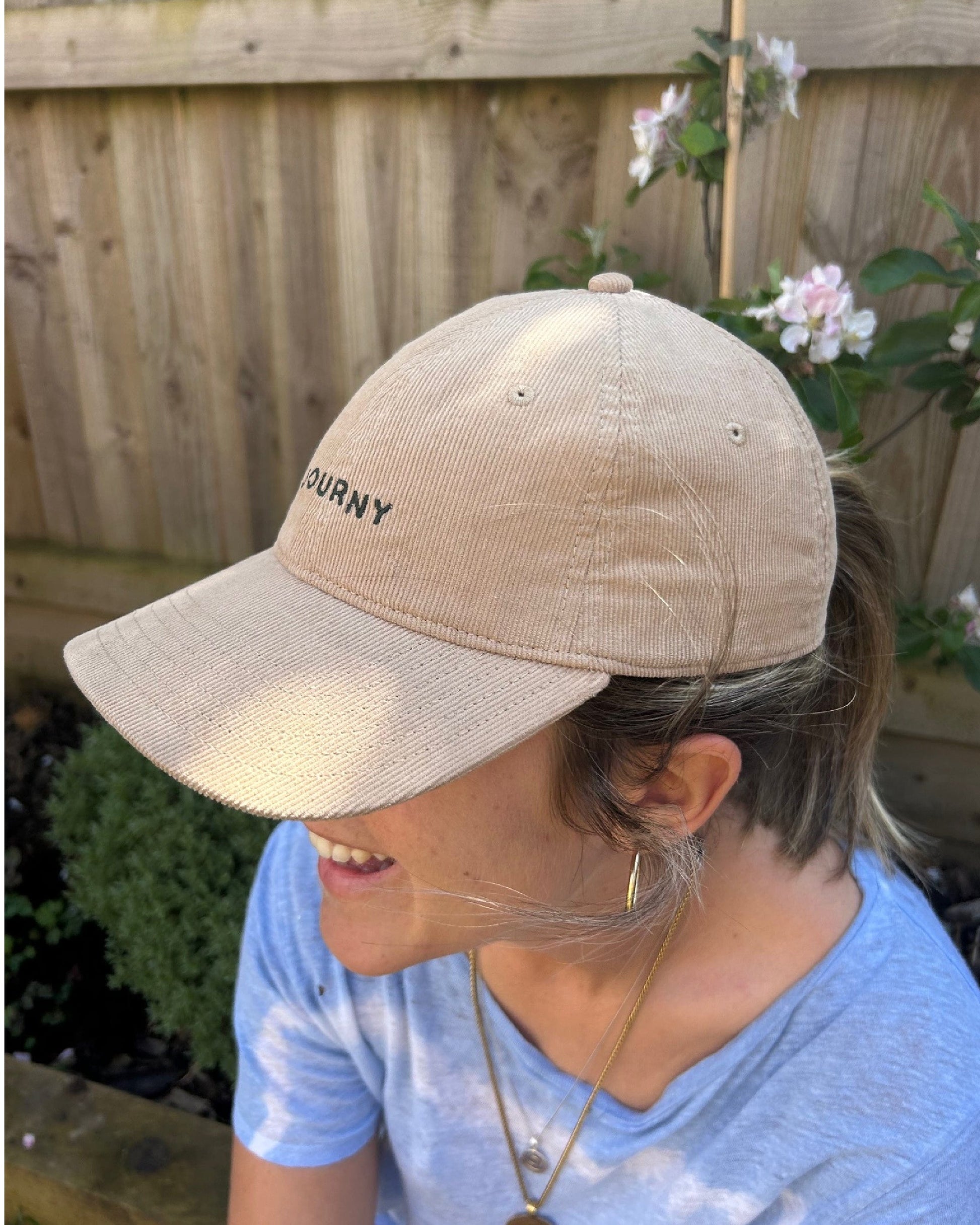 Embroidered Corduroy Cap | Accessories | Journy