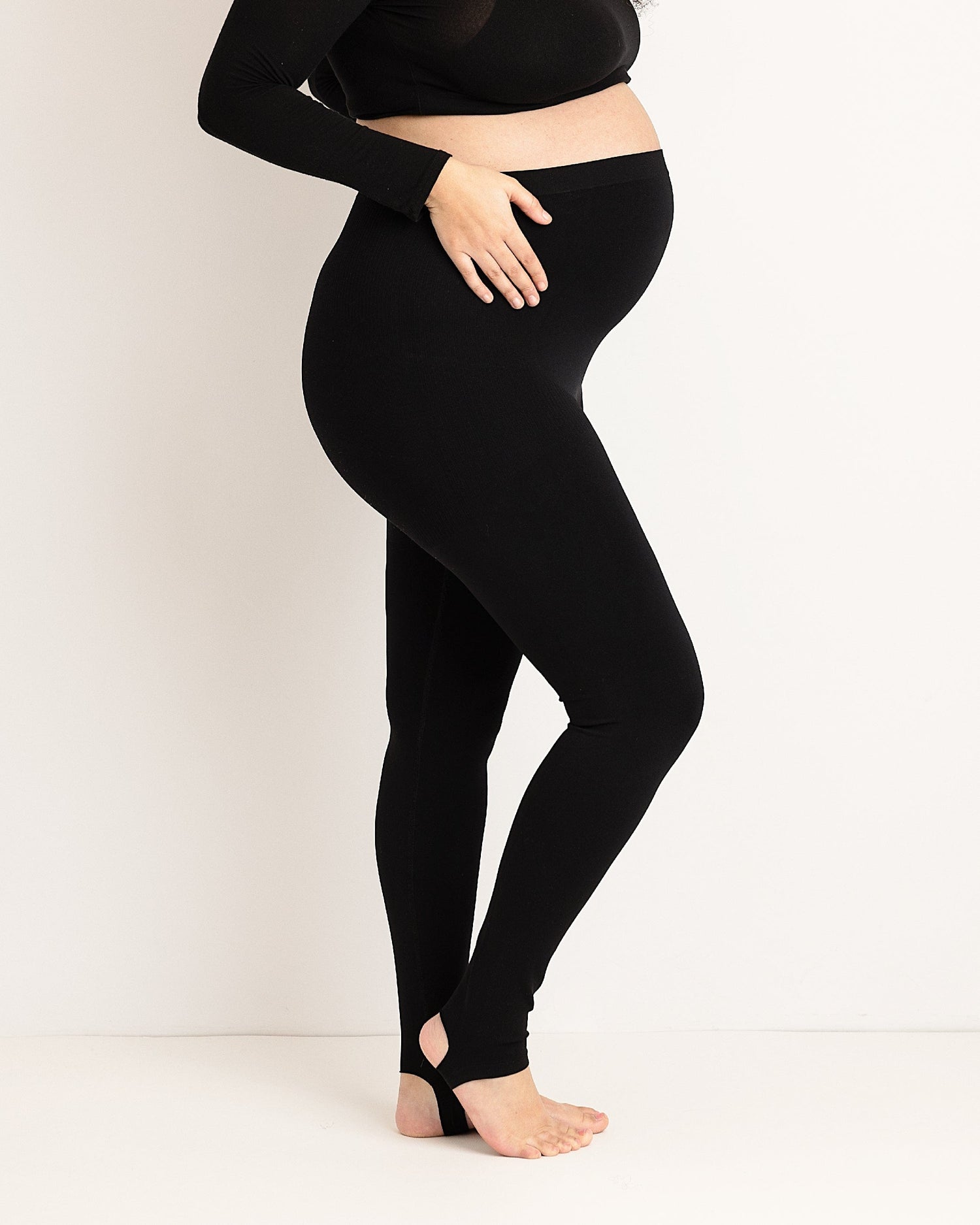 Penny Leggings - Maternity + Postpartum Leggings - Bump Supporting - Black
