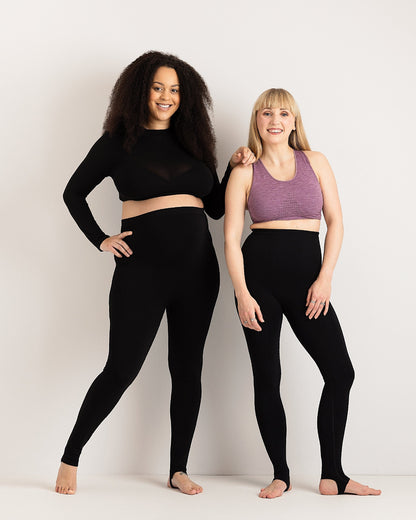 Penny Leggings - Maternity + Postpartum Leggings - Bump Supporting - Black