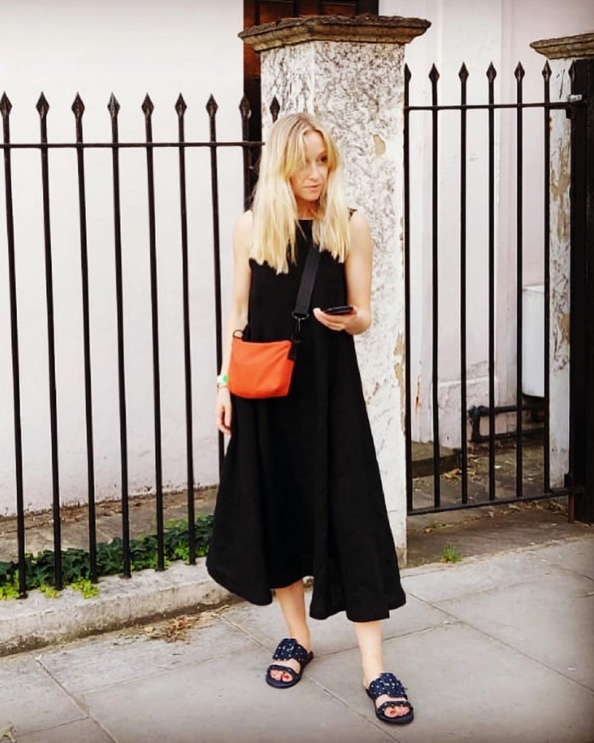 Linen Lucy Dress | Black Linen | Journy