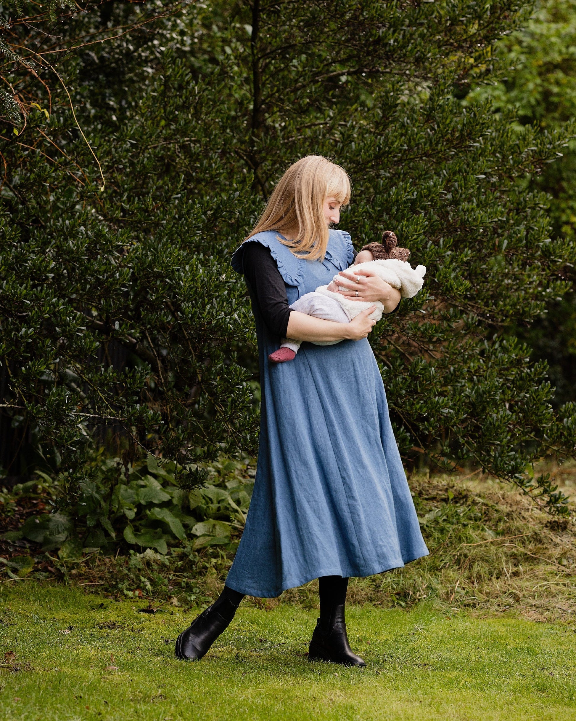 Linen Dress | Aegean Blue | Journy