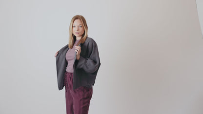 the Stella Jacket - Charcoal Grey